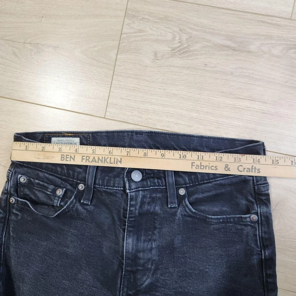 Levis Premium Lot 511 Jeans Mens 30x32 Black Slim Tapered Denim Stretch